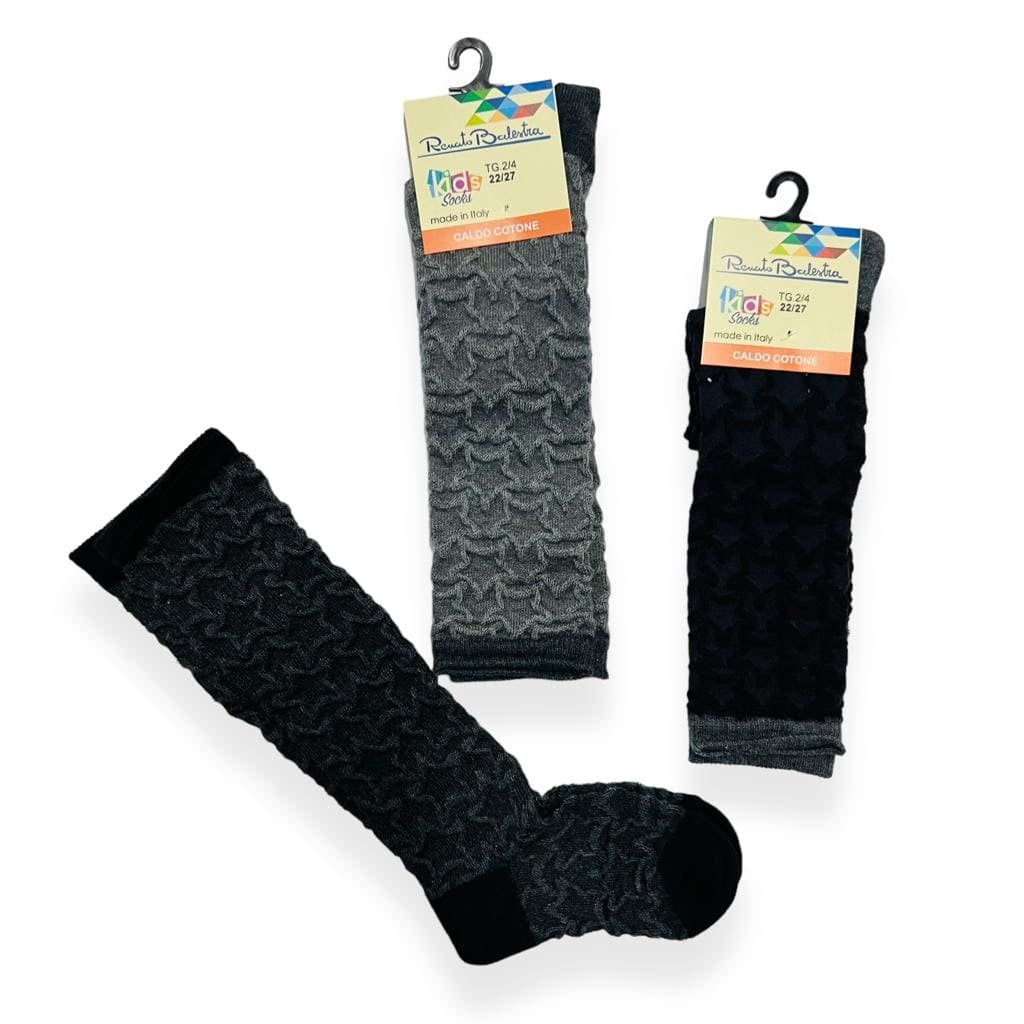 3 warme Baumwollsocken für Mädchen