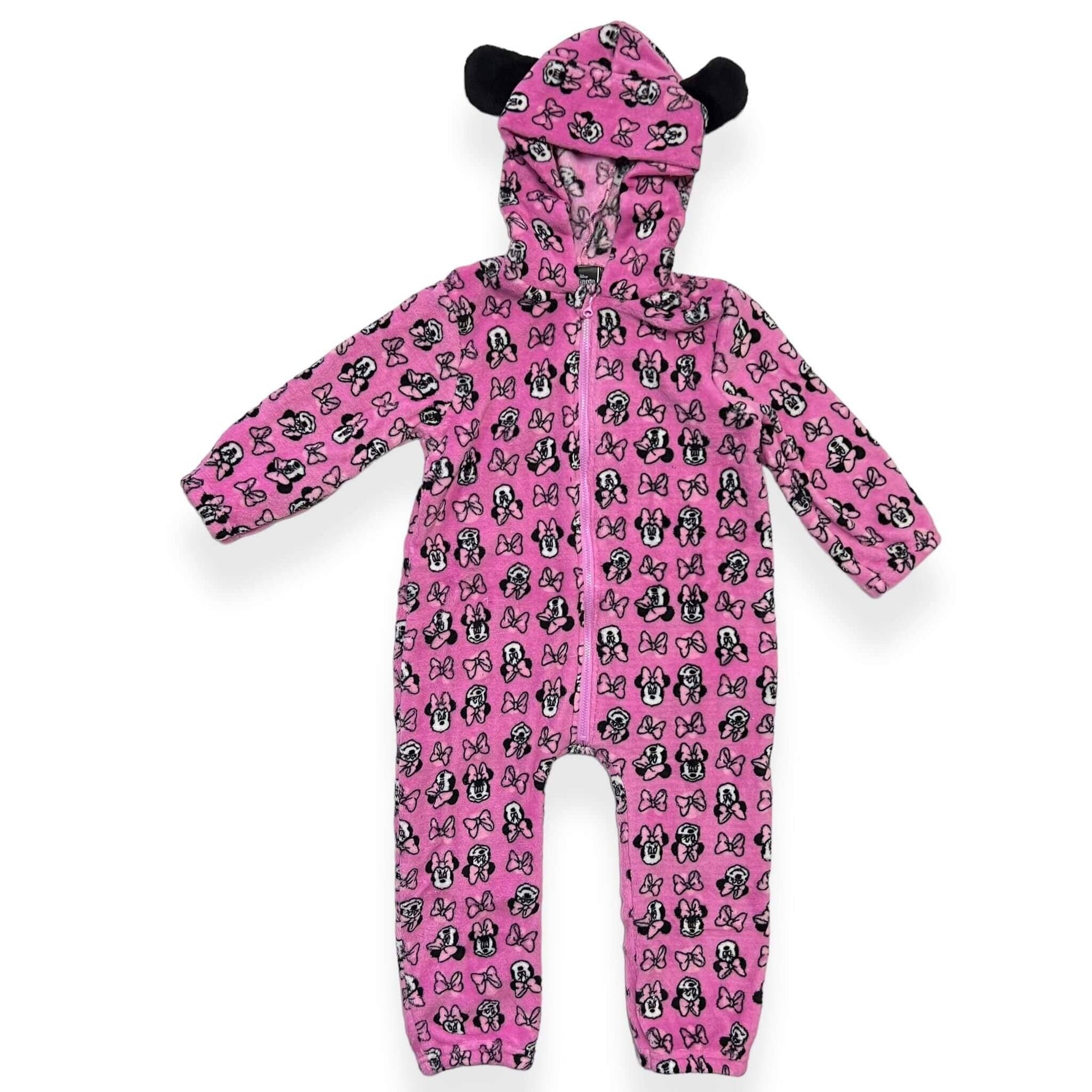 Korallenroter Minnie-Einteiler-Pyjama