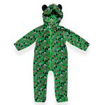 Korallenroter Mickey-Mouse-Einteiler-Pyjama
