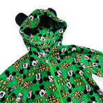 Korallenroter Mickey-Mouse-Einteiler-Pyjama