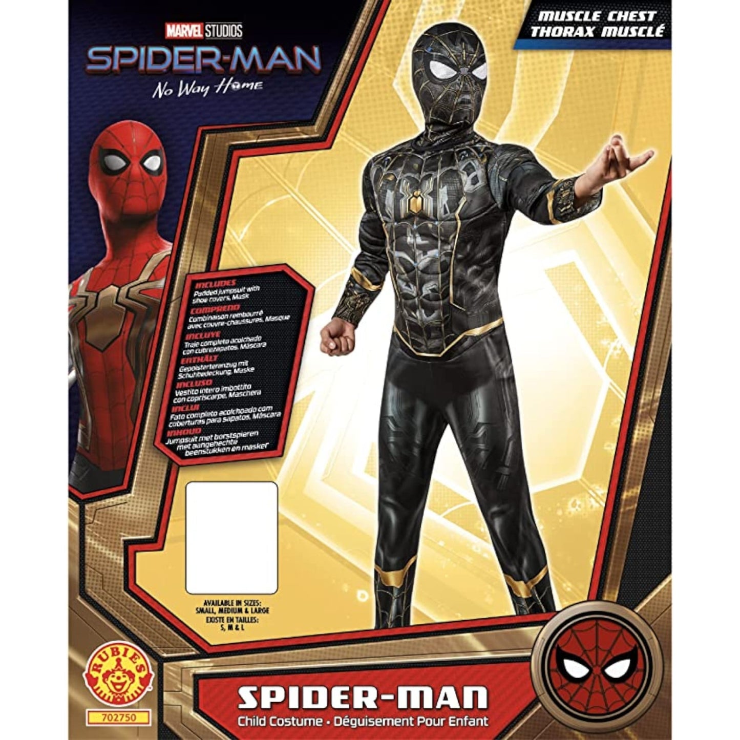Spider-Man 3 Schwarzes Deluxe-Kostüm 