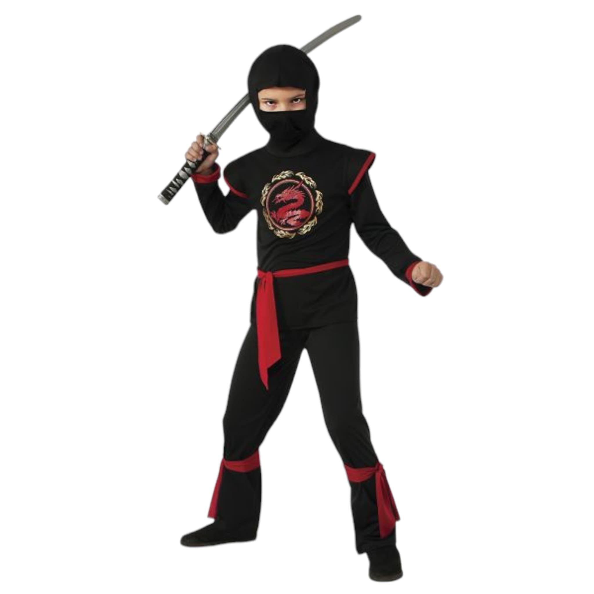 Schwarzes Drachen-Ninja-Outfit