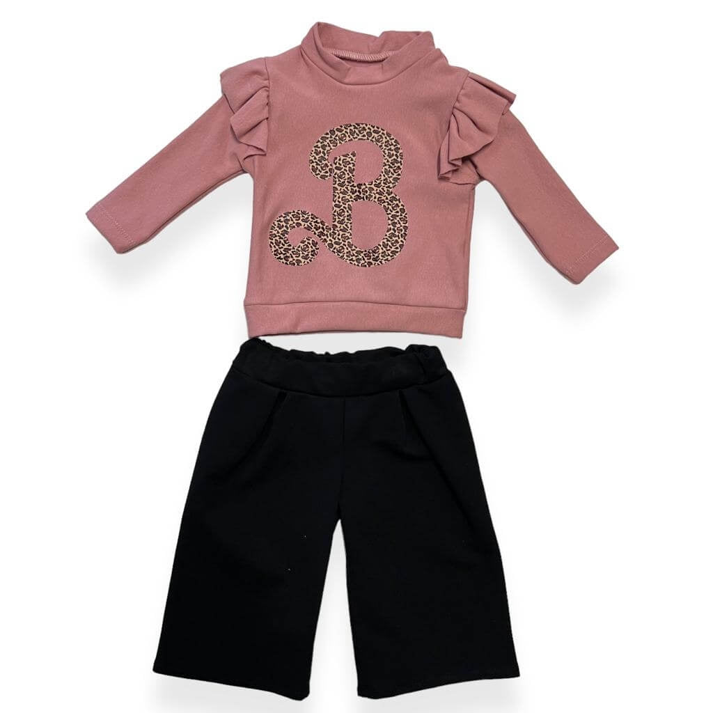 Warmes Baby-Mädchen-Outfit aus Baumwolle