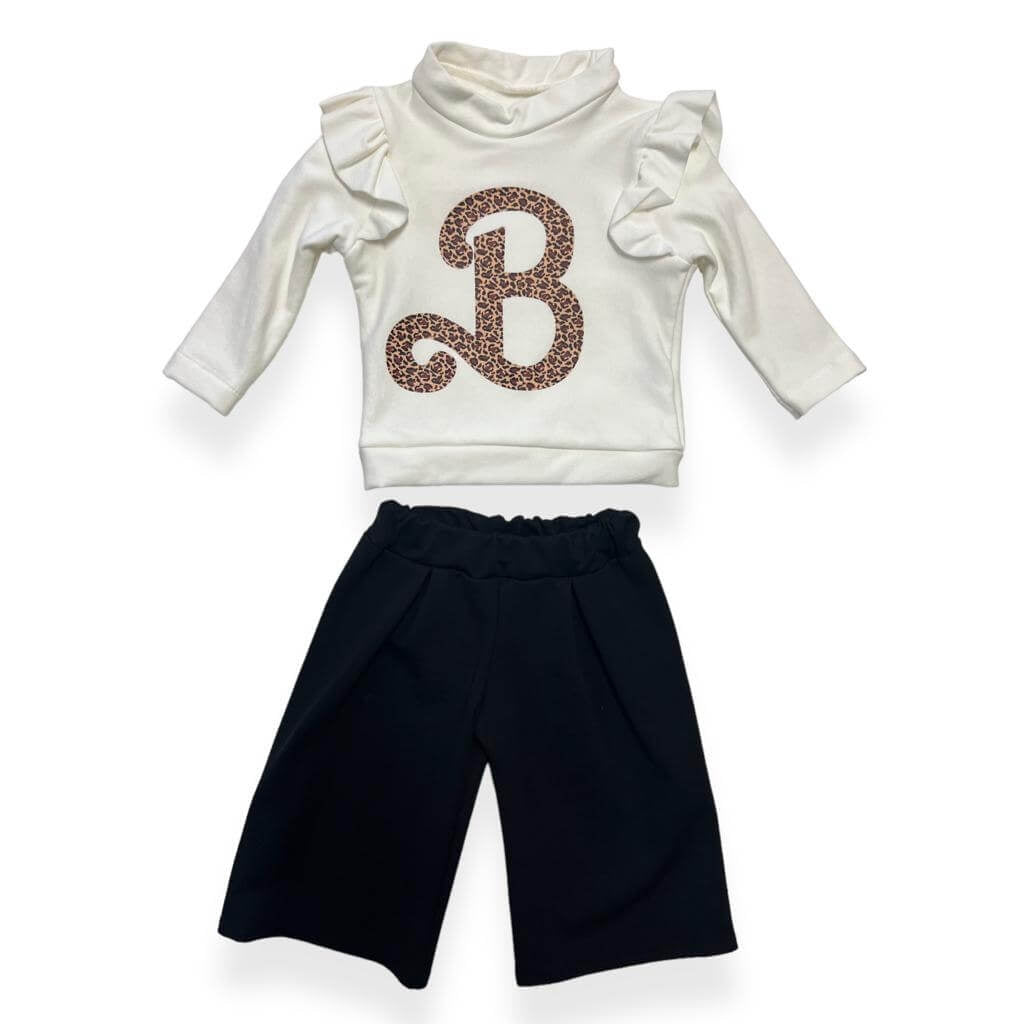 Warmes Baby-Mädchen-Outfit aus Baumwolle