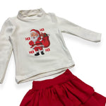Warmes Weihnachtsoutfit aus Baumwolle für Mädchen