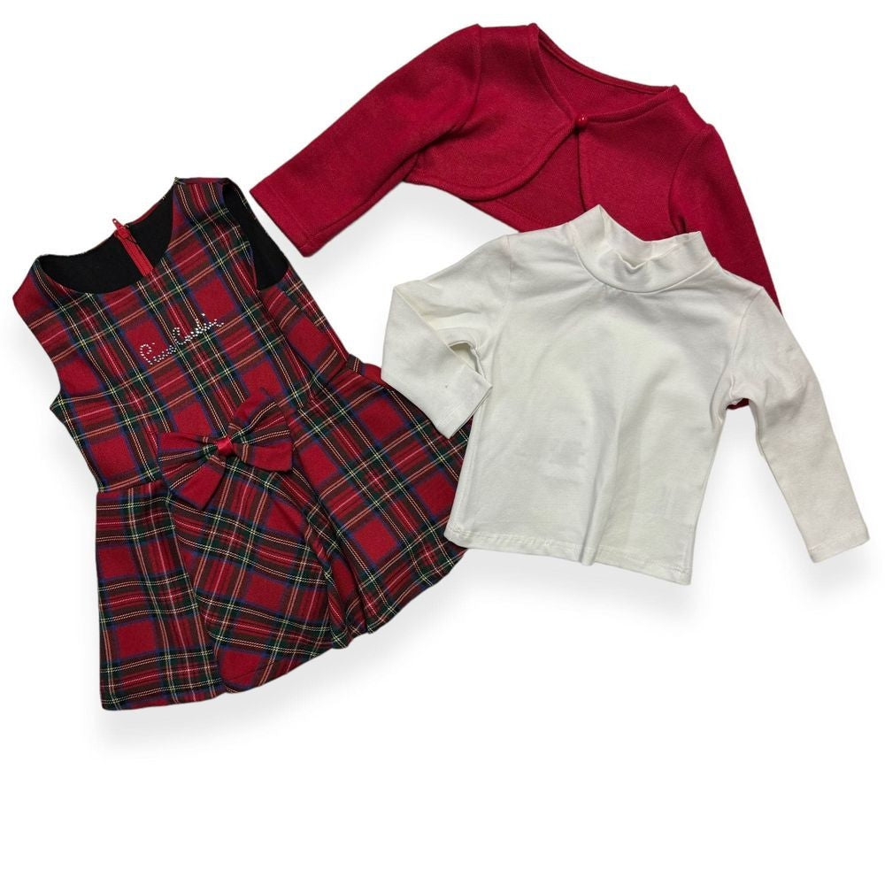 Schottisches Baby-Mädchenkleid