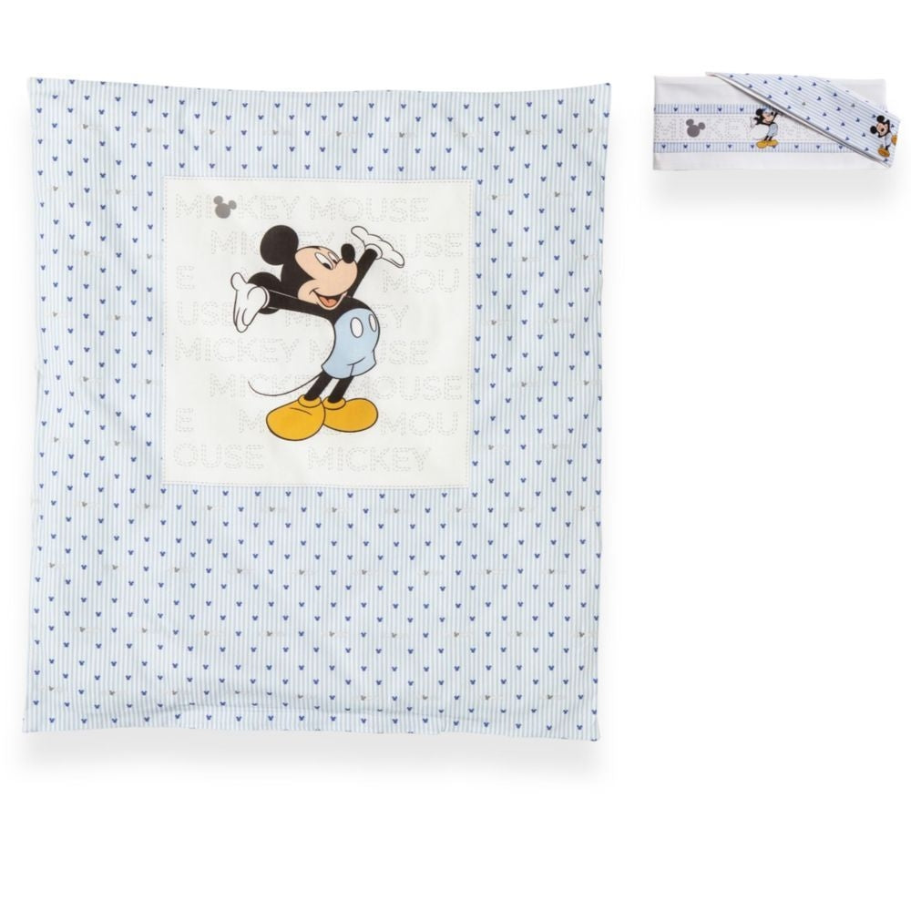 Disney Kinderwagendecke mit abnehmbarem Bezug + Kissenbezügen 75x90 cm