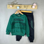 Baby-Sweatshirt-Trainingsanzug mit Rundhalsausschnitt