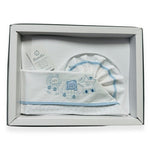 Pastellfarbenes Kinderwagen-Set aus 100 % Baumwolle