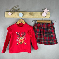 Warmes Baby-Mädchen-Outfit aus Baumwolle