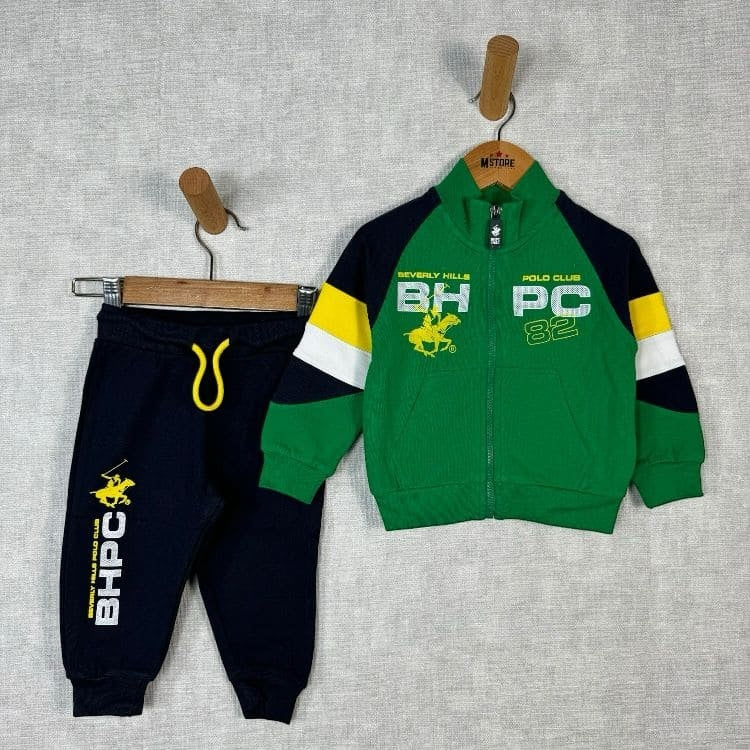 Beverly Hills Neugeborenen-Polo-Trainingsanzug aus Baumwolle