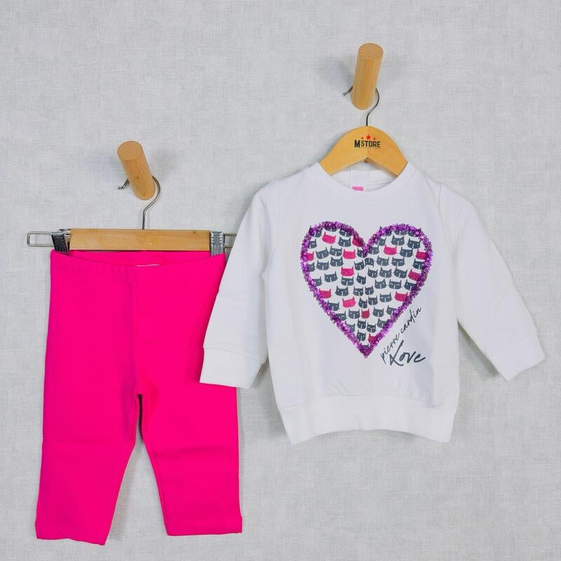 Pierre Cardin Baumwoll-Trainingsanzug für Baby-Mädchen