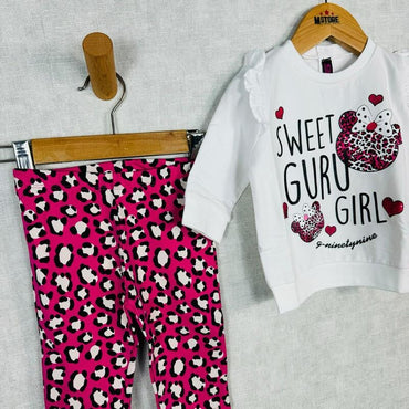 Guru Baumwoll-Trainingsanzug für Baby-Mädchen