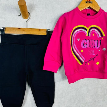 Guru Baumwoll-Trainingsanzug für Baby-Mädchen