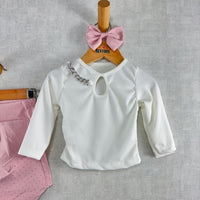 Baby-Mädchen-Baumwoll-Outfit