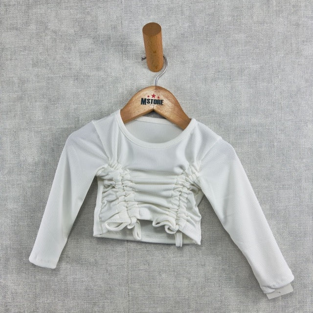 Gerippter Pullover für Babymädchen