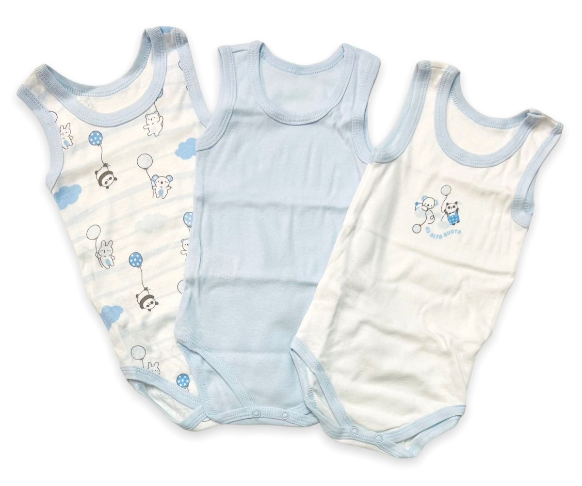 3 Body Canotta 100% Cotone Pastello - Mstore016 - Body Intimi - Pastello