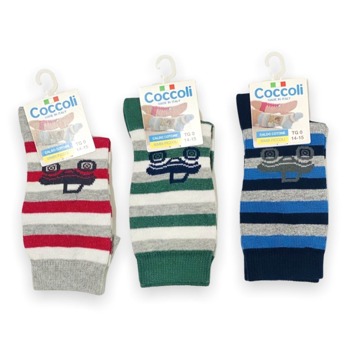 3 Calzini Alti in Caldo cotone Neonato - Mstore016 - Calzino Bimba - Coccoli