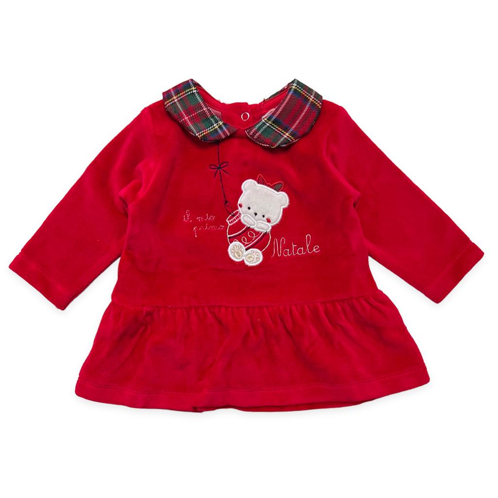 Abitino ciniglia Natalizio - Mstore016 - Tutina ciniglia - Pastello