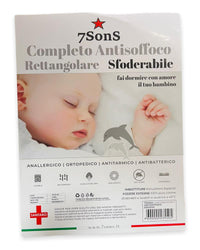 Completo Antisoffoco Carrozzina Rettangolare Sfoderabile - Mstore016 - 7sons