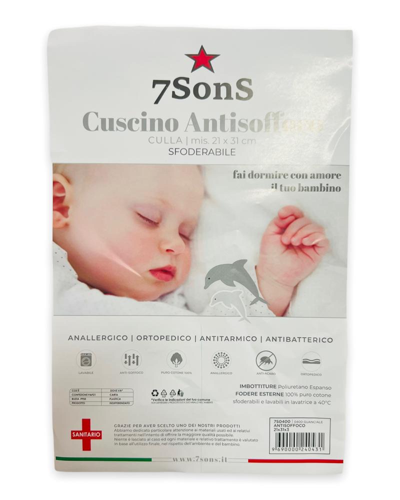 Cuscino + Federa Bimbo Carrozzina in Spugna - Mstore016 - 7sons