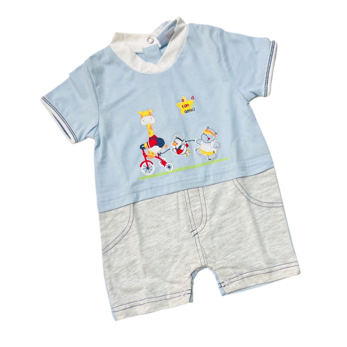 Pagliaccetto Bidibimbo - Mstore016 - Pagliaccetto 100% Cotone - Bidibimbo