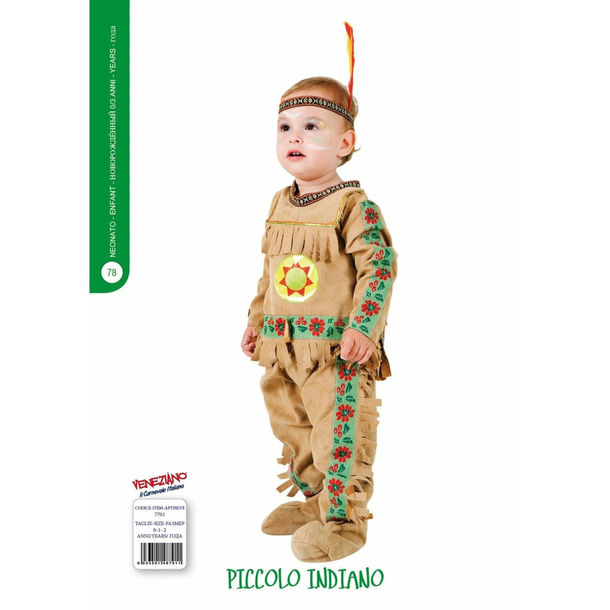 Piccolo Indiano - Mstore016 - Carnevale neonato - Veneziano