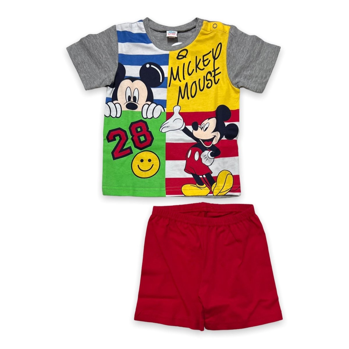 Pigiama 100% Cotone Disney Mickey Mouse - Mstore016 - Pigiama neonato - Disney