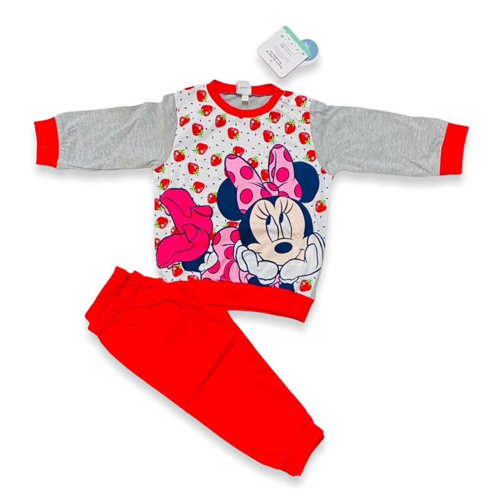 Pigiama 100% Cotone Disney Minnie - Mstore016 - Pigiama neonata - Disney