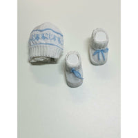 Set Cappello+Scarpe in Cotone 0/3 Mesi - Mstore016