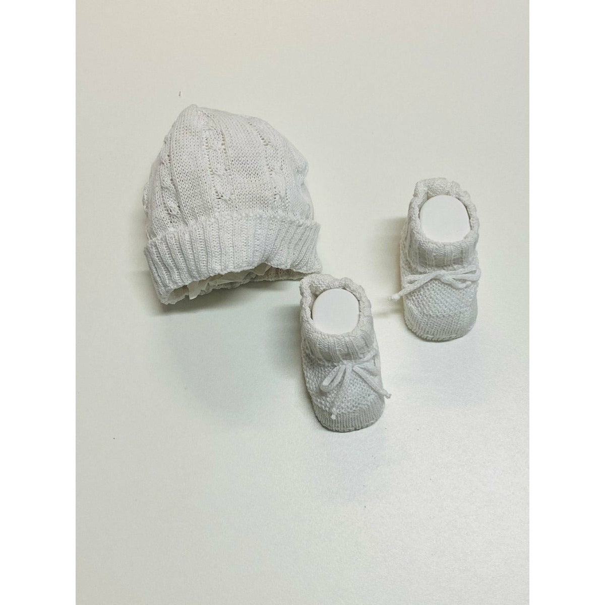 Set Cappello+scarpe in Cotone 0/3 Mesi - Mstore016