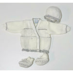 Set Golfino+Scarpette+Cappello in Misto 0/6 Mesi - Mstore016