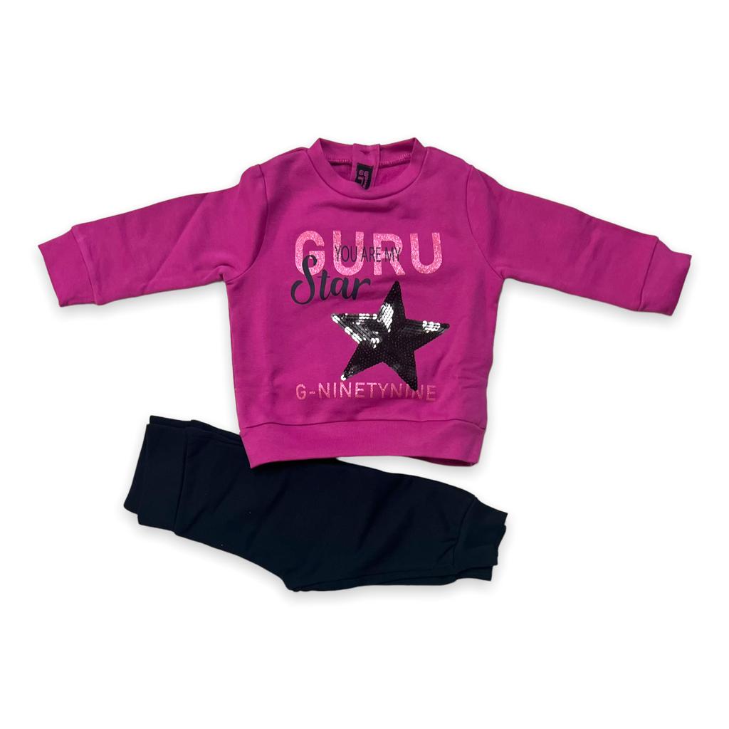 Tuta Felpata Guru Neonata 3/12 mesi - Mstore016 - Tuta neonata - Guru